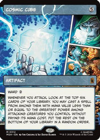 Cosmic Cube (Borderless) (0312) -  Foil (MSH-312) - Marvel Super Heroes