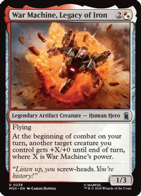 War Machine, Legacy of Iron -  (MSH-238) - Marvel Super Heroes