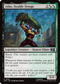 Atlas, Sizable Stooge -  Foil (MSH-566) - Marvel Super Heroes