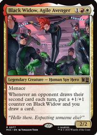 Black Widow, Agile Avenger -  Foil (MSC-077) - Commander: Marvel Super Heroes