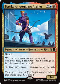Hawkeye, Avenging Archer -  (MSC-084) - Commander: Marvel Super Heroes