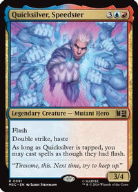 Quicksilver, Speedster -  (MSC-091) - Commander: Marvel Super Heroes