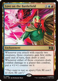 Love on the Battlefield (Surge Foil) -  Foil (MSC-087) - Commander: Marvel Super Heroes