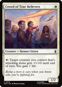 Crowd of True Believers -  Foil (MSH-014) - Marvel Super Heroes