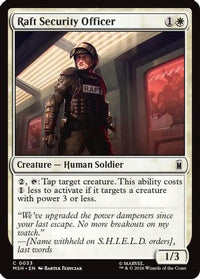 Raft Security Officer -  Foil (MSH-033) - Marvel Super Heroes