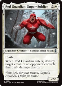 Red Guardian, Super-Soldier -  Foil (MSH-034) - Marvel Super Heroes