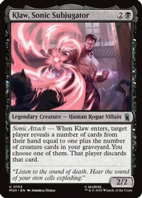 Klaw, Sonic Subjugator -  Foil (MSH-103) - Marvel Super Heroes