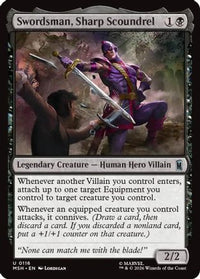 Swordsman, Sharp Scoundrel -  Foil (MSH-116) - Marvel Super Heroes