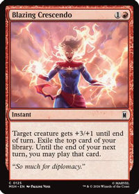 Blazing Crescendo -  (MSH-125) - Marvel Super Heroes