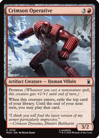 Crimson Operative -  (MSH-126) - Marvel Super Heroes