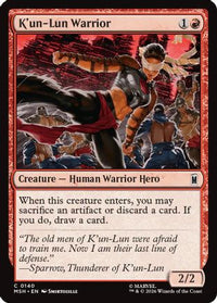K'un-Lun Warrior -  (MSH-140) - Marvel Super Heroes