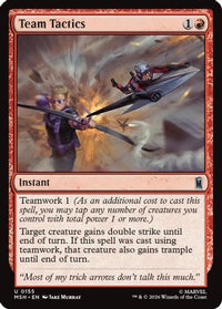Team Tactics -  Foil (MSH-155) - Marvel Super Heroes
