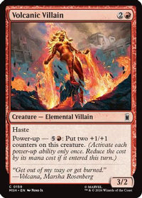 Volcanic Villain -  Foil (MSH-159) - Marvel Super Heroes