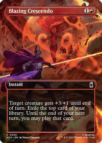 Blazing Crescendo (Borderless) -  Foil (MSH-340) - Marvel Super Heroes