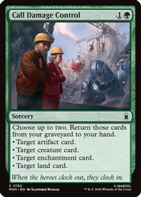 Call Damage Control -  (MSH-162) - Marvel Super Heroes
