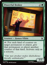 Powerful Broker -  Foil (MSH-179) - Marvel Super Heroes