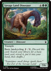 Savage Land Dinosaur -  (MSH-185) - Marvel Super Heroes
