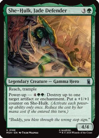 She-Hulk, Jade Defender -  Foil (MSH-188) - Marvel Super Heroes
