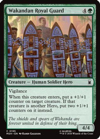 Wakandan Royal Guard -  Foil (MSH-195) - Marvel Super Heroes
