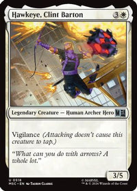 Hawkeye, Clint Barton (0518) -  Foil (MSC-518) - Commander: Marvel Super Heroes