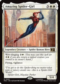 Amazing Spider-Girl -  Foil (MSC-583) - Commander: Marvel Super Heroes