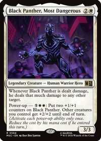Black Panther, Most Dangerous -  Foil (MSC-584) - Commander: Marvel Super Heroes