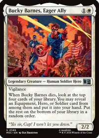 Bucky Barnes, Eager Ally -  Foil (MSC-586) - Commander: Marvel Super Heroes