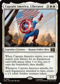 Captain America, Liberator -  Foil (MSC-587) - Commander: Marvel Super Heroes