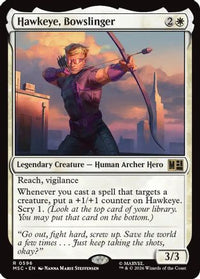 Hawkeye, Bowslinger -  Foil (MSC-596) - Commander: Marvel Super Heroes