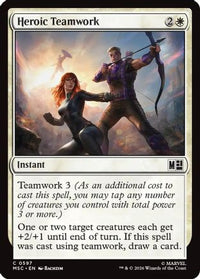Heroic Teamwork -  (MSC-597) - Commander: Marvel Super Heroes