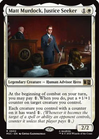 Matt Murdock, Justice Seeker -  Foil (MSC-602) - Commander: Marvel Super Heroes