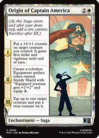 Origin of Captain America -  (MSC-605) - Commander: Marvel Super Heroes