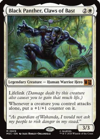 Black Panther, Claws of Bast -  (MSC-829) - Commander: Marvel Super Heroes