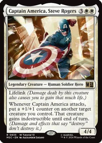 Captain America, Steve Rogers (0835) -  (MSC-835) - Commander: Marvel Super Heroes