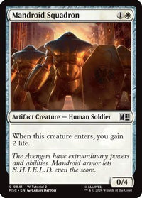 Mandroid Squadron (0841) -  (MSC-841) - Commander: Marvel Super Heroes