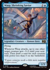 Wasp, Shrinking Savior -  Foil (MSC-646) - Commander: Marvel Super Heroes