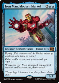 Iron Man, Modern Marvel -  Foil (MSC-830) - Commander: Marvel Super Heroes