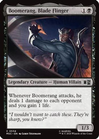 Boomerang, Blade Flinger -  Foil (MSC-534) - Commander: Marvel Super Heroes