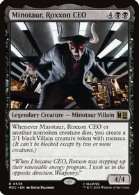Minotaur, Roxxon CEO -  Foil (MSC-539) - Commander: Marvel Super Heroes