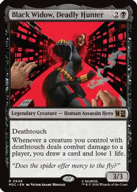 Black Widow, Deadly Hunter -  (MSC-648) - Commander: Marvel Super Heroes