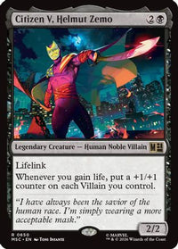 Citizen V, Helmut Zemo -  Foil (MSC-650) - Commander: Marvel Super Heroes