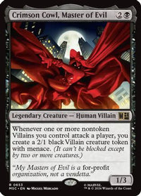 Crimson Cowl, Master of Evil -  Foil (MSC-653) - Commander: Marvel Super Heroes