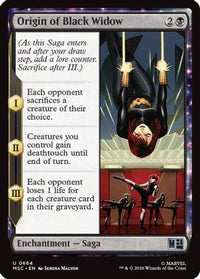 Origin of Black Widow -  (MSC-664) - Commander: Marvel Super Heroes