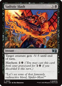 Sadistic Slash -  (MSC-666) - Commander: Marvel Super Heroes