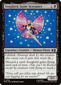 Songbird, Sonic Screamer -  (MSC-762) - Commander: Marvel Super Heroes