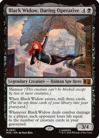 Black Widow, Daring Operative -  (MSC-831) - Commander: Marvel Super Heroes