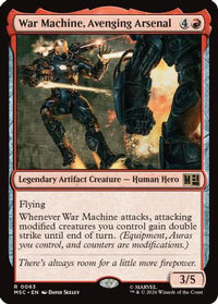 War Machine, Avenging Arsenal -  Foil (MSC-063) - Commander: Marvel Super Heroes