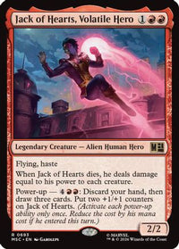 Jack of Hearts, Volatile Hero -  Foil (MSC-693) - Commander: Marvel Super Heroes