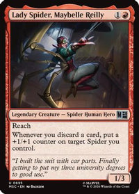 Lady Spider, Maybelle Reilly -  Foil (MSC-695) - Commander: Marvel Super Heroes