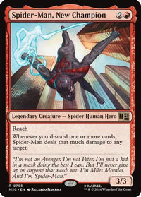 Spider-Man, New Champion -  Foil (MSC-705) - Commander: Marvel Super Heroes